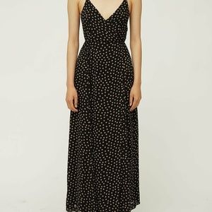 Ganni Spaghetti Strap Polka Dot Dress
